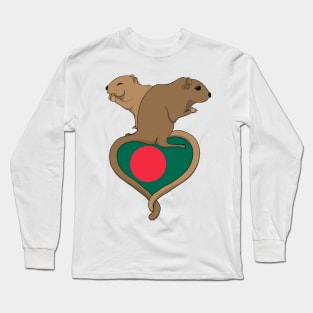 Gerbil Bangladesh (light) Long Sleeve T-Shirt